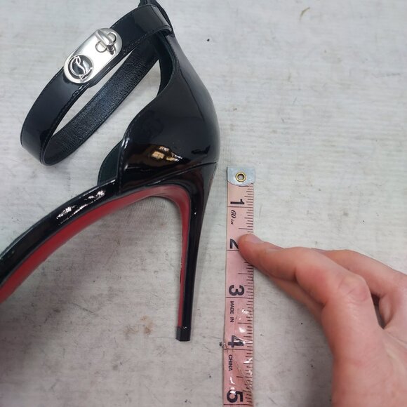 CHRISTIAN LOUBOUTIN Lock Patent Ankle Strap Pump - Picture 11 of 11